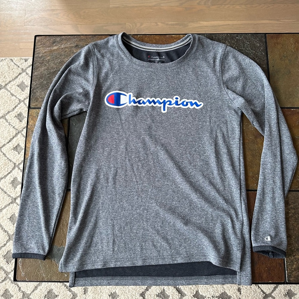 Champion junior long sleeve athletic shirt